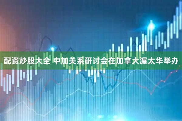配资炒股大全 中加关系研讨会在加拿大渥太华举办