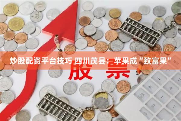 炒股配资平台技巧 四川茂县：苹果成“致富果”